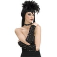 thumbnail image 2 of Adults Sexy Black Gothic Gauntlets Chain Link Costume Gloves, 2 of 2
