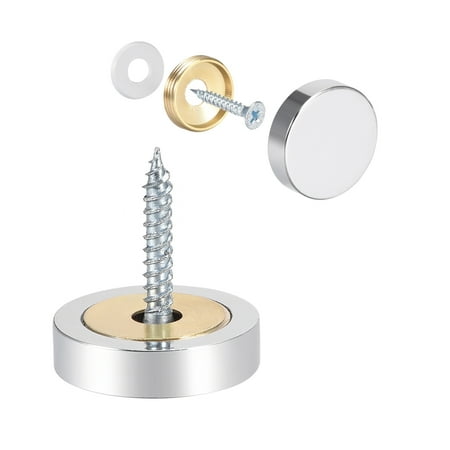 Mirror Screws Decorative Caps Cover Nails Polished Stainless Steel