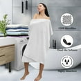 thumbnail image 3 of Extra Large Bath Towels Set 35x70 Inches - White Luxury 600 GSM Oversized Bath Sheet Towel,Ultra Soft Microfiber - Quick Dry,Highly Absorbent Shower Towels Spa Hotel Bathroom Towel Set (4-Pack), 3 of 19