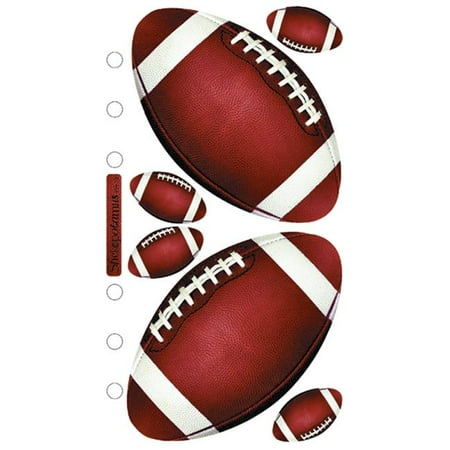 Football Scrapbooking - Sticko Stickers - Footballs