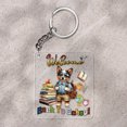 thumbnail image 2 of Welcome Australian Cattle Dog Back to School Vintage Retro Acrylic Keychain Heeler Lover Gifts Collar Charm Tag Keyring - 02012, 2 of 5