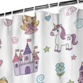 thumbnail image 3 of Fairy Tale Princess Pattern Shower Curtain 72"x84" ,Bathroom Decorative Shower Curtains Set with 12 Hooks,Modern Waterproof Washable Shower Curtain, 3 of 6