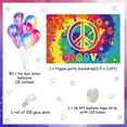 thumbnail image 7 of Kreatwow 60's Hippie Theme Party Decorations with Tie Dye Balloons & Arch Garland for Celebration, 7 of 7
