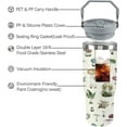 thumbnail image 2 of Mushroom Tumbler 30oz Flip Straw Mushroom Water Bottle Vacuum Insulated Cute Mushroom Travel Cup with Handle, 2 of 6