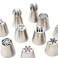 thumbnail image 5 of Rongfmy 10x Stainless Steel Piping Tips Icing Piping Nozzle Tip Set Cake Decorating, 5 of 5