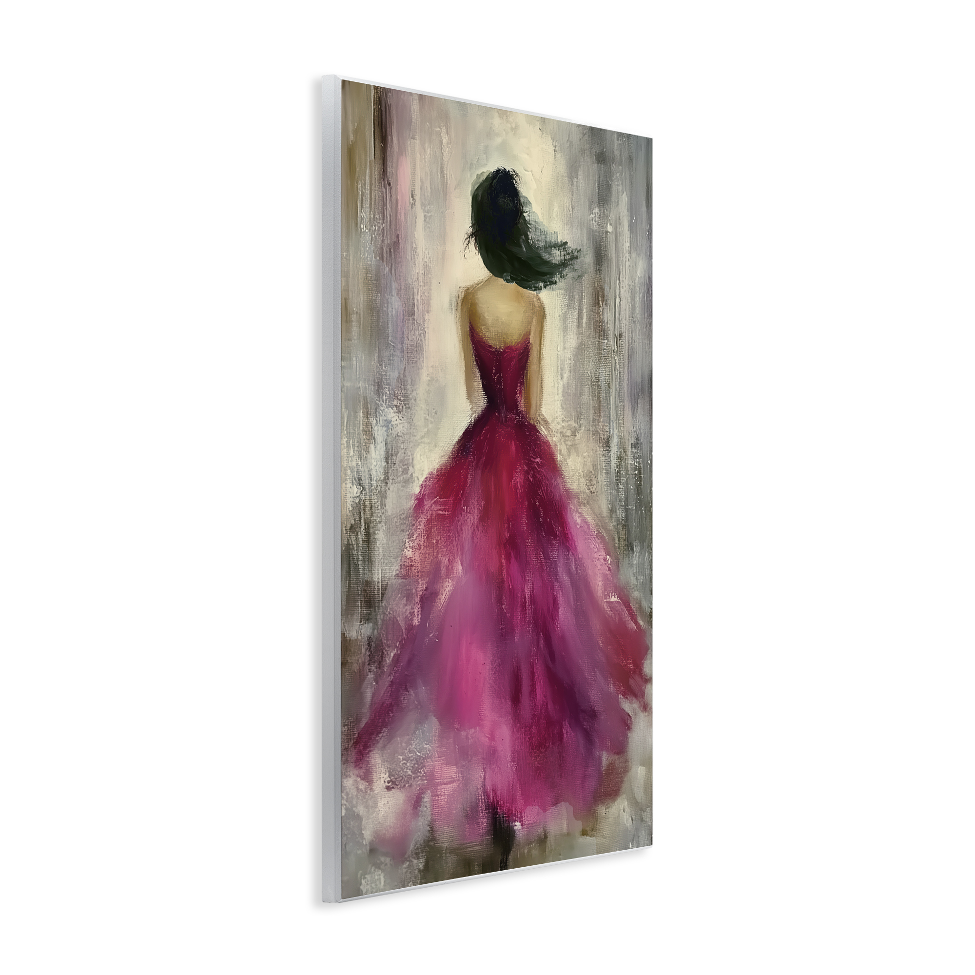 After Midnight Girl in Gown Wall Plaque Art, design by Annabelle Hall