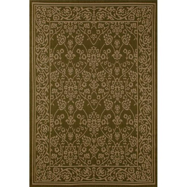 Art Carpet 29496 3 x 4 ft. Plymouth Collection Cosmic Flat Woven Indoor & Outdoor Area Rug, Green