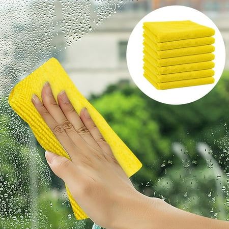 

AQITTI Household Goods Microfiber Cleaning Cloth 5 Of Cleaning Cloth Each Package Of Ultra Hygroscopic Cleaning Towel 5 Color Combination Soft and Absorbent Home Decoration Household Tool