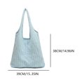 thumbnail image 2 of Bolsos de mano a la moda para mujer bolso de hombro de ganchillo de Color sólido bolso de viaje al aire libre, 2 of 9