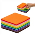 thumbnail image 3 of 120 Piezas Cuadrados de Tela de Fieltro DIY Fieltro Colores Surtidos Textiles Telas Borrosas para Costura de Álbumes de Recortes, 3 of 4