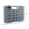 thumbnail image 2 of Portable Storage Case with Secure Locks and 55 Small Bin Compartments for Hardware, Screws, Bolts, Nuts, Nails, Beads, Jewelry and More by Stalwart, 2 of 6