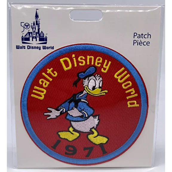 Disney Parks WDW 1971 50th Anniversary Donald Duck Patch Classic