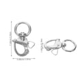 thumbnail image 4 of USHOBE Swivel Snap Hooks Stainless Steel Silver 1Pack for Outdoor Enthusiasts, 4 of 8