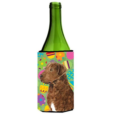 

Chesapeake Bay Retriever Easter Eggtravaganza Wine bottle sleeve Hugger - 24 Oz.