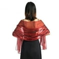 thumbnail image 1 of Châle Enveloppant Mariage Femmes Foulard de Soirée Accessoire de Robe de Fête Couleur Unie, 1 of 2