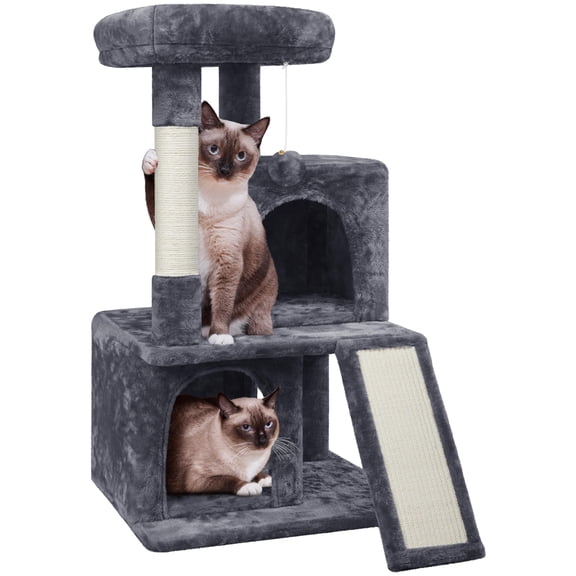 36in Cat Tree Tower with Large Perch for Senior Kittens