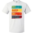 thumbnail image 3 of Inktastic Skiing Eat Sleep Ski Repeat T-Shirt, 3 of 5