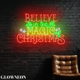 thumbnail image 2 of Glowneon Believe In The Magic Of Christmas Led Sign, Merry Xmas Decor, 2 of 5