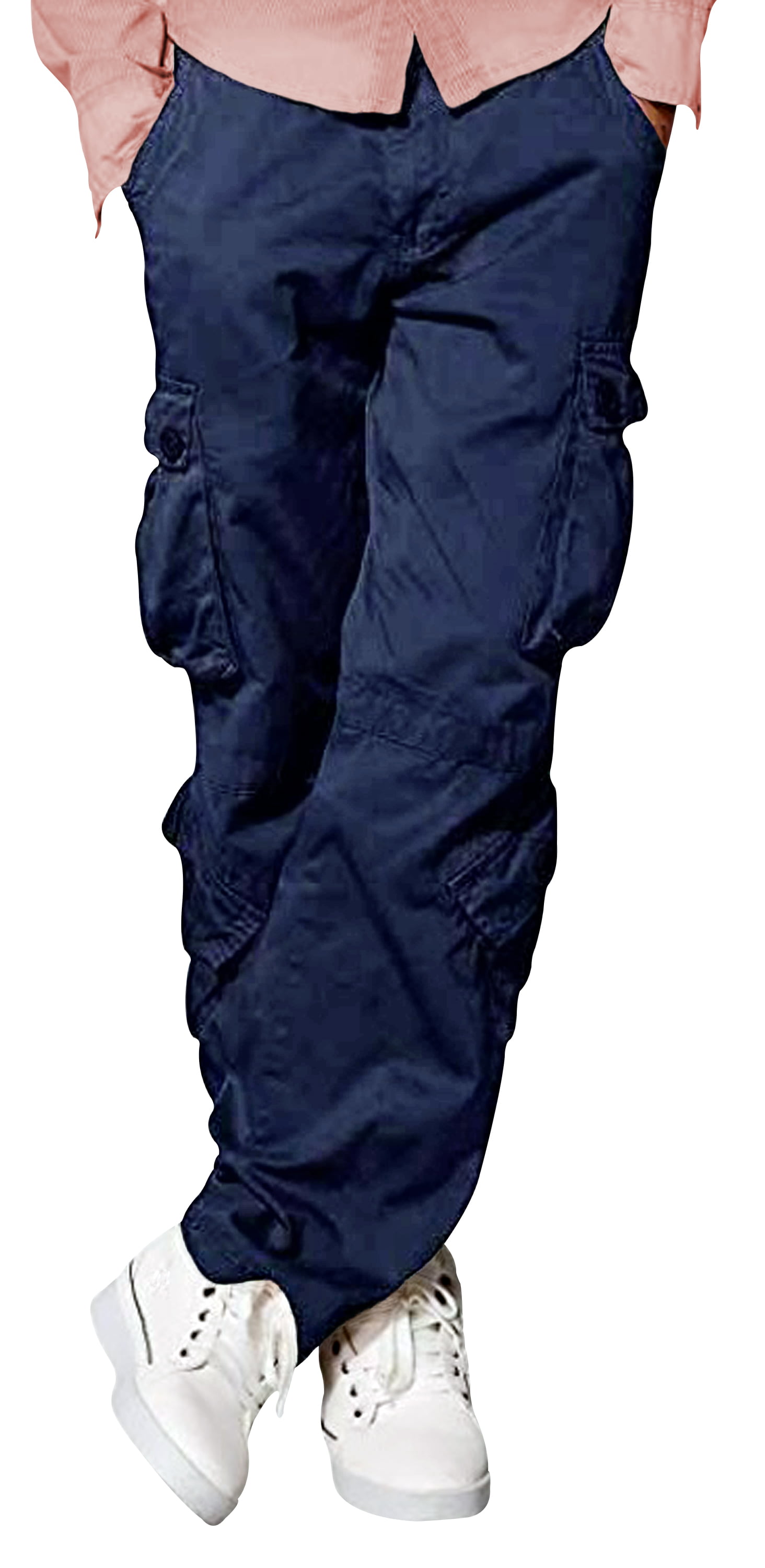 Men's Cargo Pants 100% Cotton Work Trousers Tactical Combat Outdoor Hiking Pant 