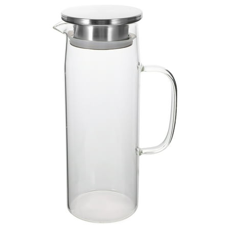 

1Pc Heat Cold Resistant Glass Teapot Practical Office Glass Tea Kettle for Home