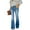 Blue, variant on MLDRA Womens Jeans Flare Bell Bottom High Waist Bootcut Button Fly Slim Vintage Trousers Denim Pants