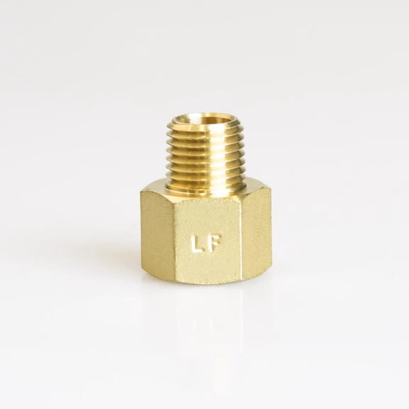 ATC 3/8 in. FPT in. X 1/4 in. D MPT Brass Reducing Coupling