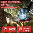 thumbnail image 2 of 21V Cordless String Trimmer, 2 X 1.5Ah Battery Weed Wacker with Fast Charger, Battery Powered Weed Eater , 3-in-1 Electric Lawn Mower Grass Trimmer and Edger Lawn Tool, Black, 2 of 10