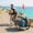 Gray, variant on Soozier Bike Trailer with Open Frame for Bicycle Cargo Trailer with 16 Inch Wheels Aluminum Rims for Hauling Long Items, Gray