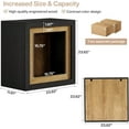 thumbnail image 2 of Tribesigns 23.62" Wood Nightstand Set of 2 with Frame-Inspired Design, Modern Cube Bedside Table with Open Storage for Bedroom– Space-Saving Nightstand with Sleek, Minimalist Design, Set 2, 2 of 9