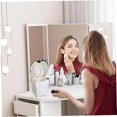 thumbnail image 3 of 5Pcs Vintage Hair Brush Set Hand Mirror Comb Set with Hand Mirror, Detangling Hair Brush, Rat Tail Comb, and Holder with Embossed Flower for All Types (White), 3 of 6