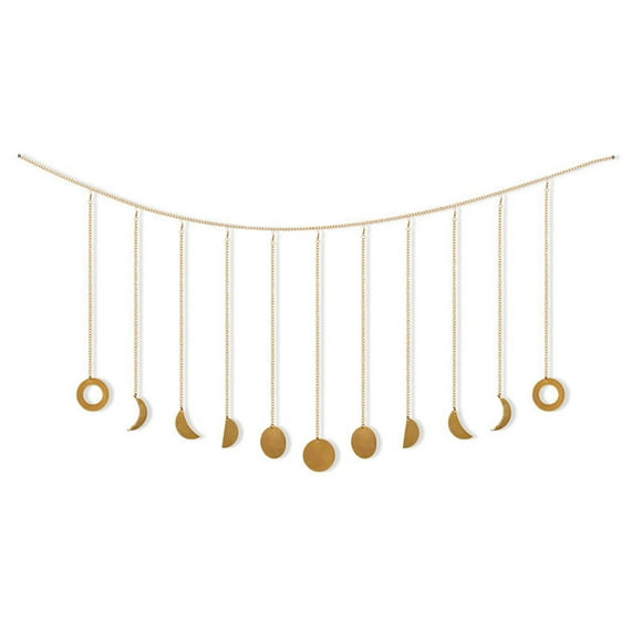 Moon Phase Garland Hanging Moon Phase Decoration Lunar Wall Ornaments
