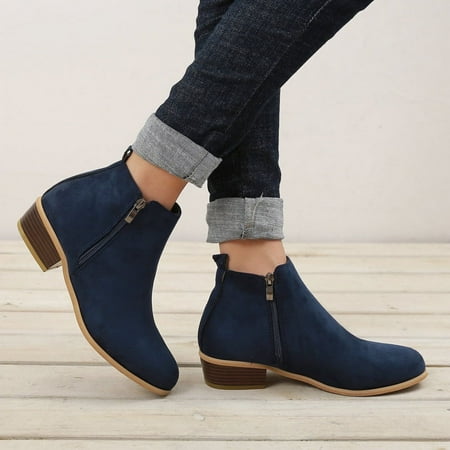 Tponi womens winter boots clearance Clearance Shoes Women Boots Booties Peak Toe High Heel Ankle-High Formal Booties