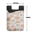 thumbnail image 6 of YFYANG Universal Adhesive Cell Phone Card Holder, Vintage Rose Floral Texture Leather Cell Phone Wallet Sticker, 6 of 6