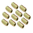 thumbnail image 2 of simhoa 10pcs Furniture Nut Zinc Plated Carbon Fastener Socket Hex Socket Control Socket M6*20, 2 of 8
