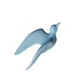 thumbnail image 4 of Estatua de Pájaros de Gaviota Náutica Escultura Artística de Artesanía de Resina Decoraciones Colgantes Decoración de Pared Del H Baoblaze Colgante 3D Gaviota voladora, 4 of 8