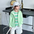 thumbnail image 4 of YTDSCS Boys Girls Sun Protection Clothing for Kids Baby ,Toddle Hoodie Protection Coats Sun Shirt Sun-Shading Anti-Ultraviolet Long Sleeve Zipper Sun Protection Jacket Sunscreen for 2-12T, 4 of 8