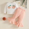 thumbnail image 2 of NOLDARES Toddler Baby Girl Clothes Outfits Long Sleeve Crewneck Sweatshirt and Joggers Pants 2 Piece Set Fall Winter(White,3-4 Y), 2 of 4