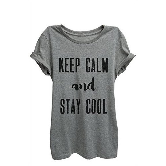 Thread Tank Stay Cool Womens Relaxed T-Shirt Tee Heather Grey 2XL