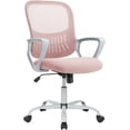 thumbnail image 4 of Wangbujianwang Home Office Computer Desk Chair - Ergonomic Mid-Back Mesh Swivel Rolling Work with Wheels, Comfy Lumbar Support and Armrest, for Bedroom, Study, Dorm, Student, Adults,Black, 4 of 10