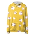 thumbnail image 5 of Godom Baseball Hoodies for Women Casual Workout Y2k Hoodie Oversized Long Sleeve Baseball Printed Pullover Sweatshirt with Pockets, 5 of 5