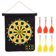 thumbnail image 1 of Dartboard, Planche Double Face Sûre de 15 Pouces avec 6 Accessoires de Fléchettes, 1 of 8