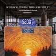 thumbnail image 3 of Bathroom Scale, Highly Accurate Digital Body Scale,Precisely Measures Weight up to 400 lbs-Sunset Over The Lake Of Mosaic-Style Painting, 3 of 4