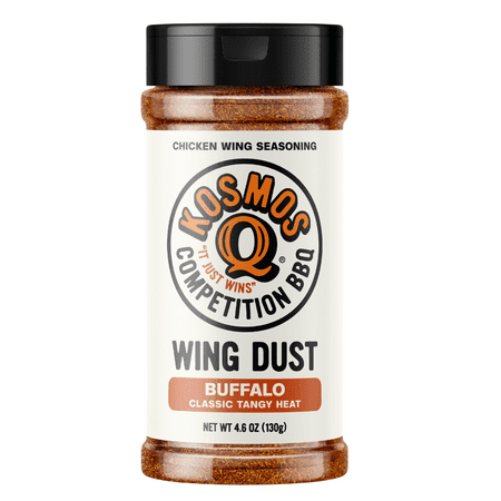 Kosmos Q Buffalo Wing Dust Seasoning, 4.7 oz Shaker