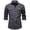Dark Gray-A, variant on French Cuff Wrinkle Free Dress Shirts for Men Regular Fit Long Sleeve Stretch Shirt with Double Pockets Khaki