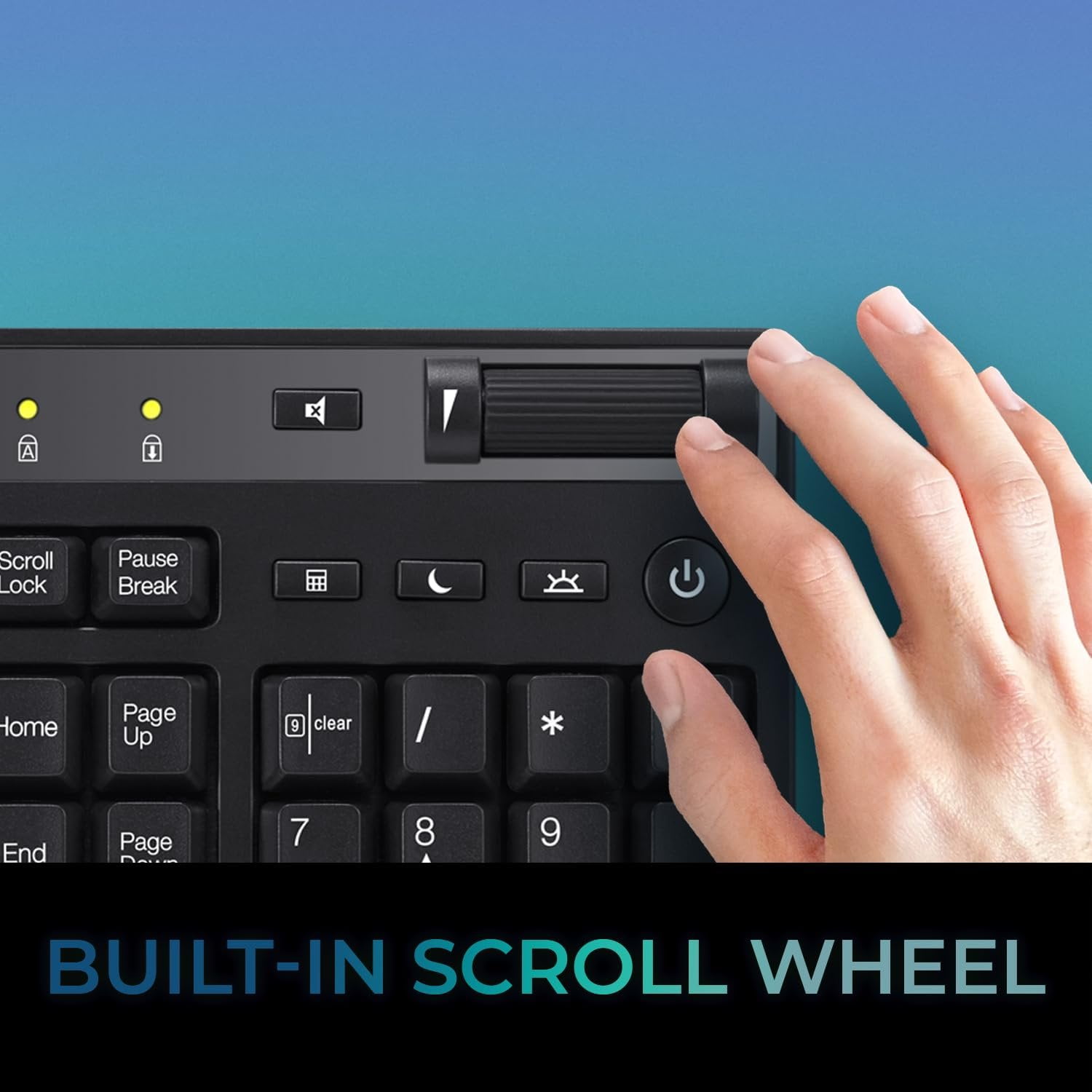Adesso AKB-445UB Wired Touchpad Keyboard with Multi-OS Compatibility Built-in Touchpad; Multimedia and Internet Hotkeys; 104-Key US Layout; Copilot AI Hotkey for Windows/Mac/Android OS