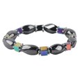 thumbnail image 4 of Pulsera magnética de hematita, pulsera magnética elástica de varios colores, brazalete de hematita, instalación sin esfuerzo, 4 of 4