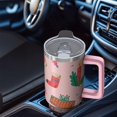 thumbnail image 4 of 40oz Holiday Tumbler with Lid and Straw, Stainless Steel Cup with Handle Red Bowknot Travel Coffee Mug, Christmas Gifts, 4 of 4