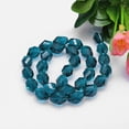 thumbnail image 2 of K9 Glass Faceted Polyhedron Imitation Austrian Crystal Bead Strands Grade AAA Teal 13x10mm Hole: 0.9~1mm about 30pcs/strand 15.7 inch, 2 of 2