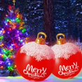 thumbnail image 3 of 60cm Inflatable Christmas Ball with Light Glow Giant Atmosphere Ball Home Garden, 3 of 8