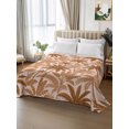 thumbnail image 3 of Queen Flat Sheet Only Tropical Coconut Palm Tree Soft Microfiber Cooling Bedding Sheets Botanical Banana Leaves on Pink Flat Bed Sheet for Hotel,Home Decor, 3 of 9